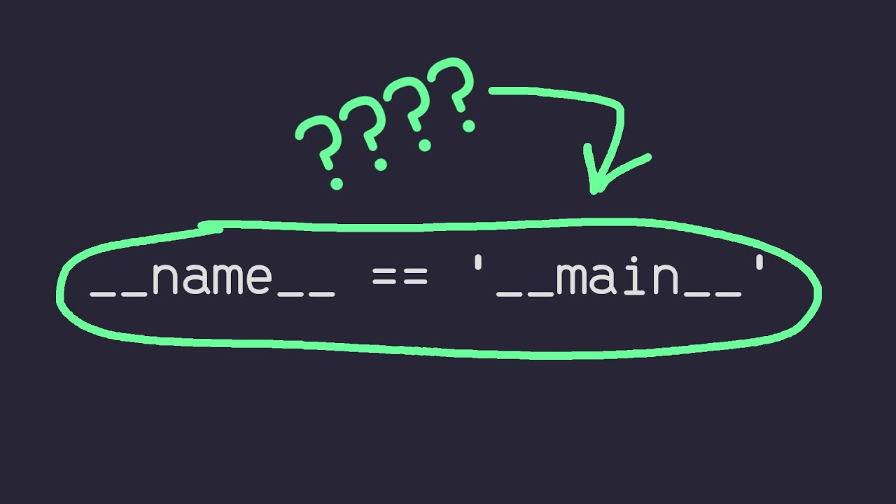 Video thumbnail for Add THIS To Your Python Scripts! if __name__ ==