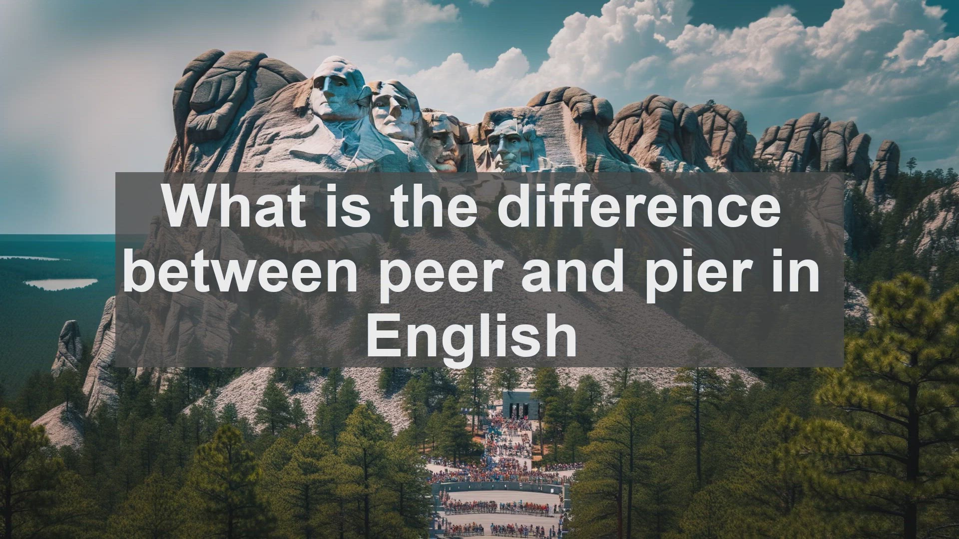 'Video thumbnail for What is the difference between peer and pier in English?'
