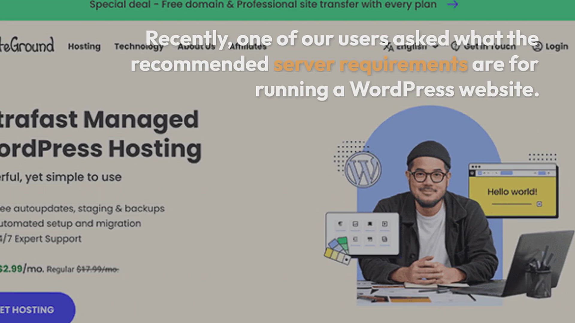 'Video thumbnail for 6 Important WordPress Server Requirements You Should Know'