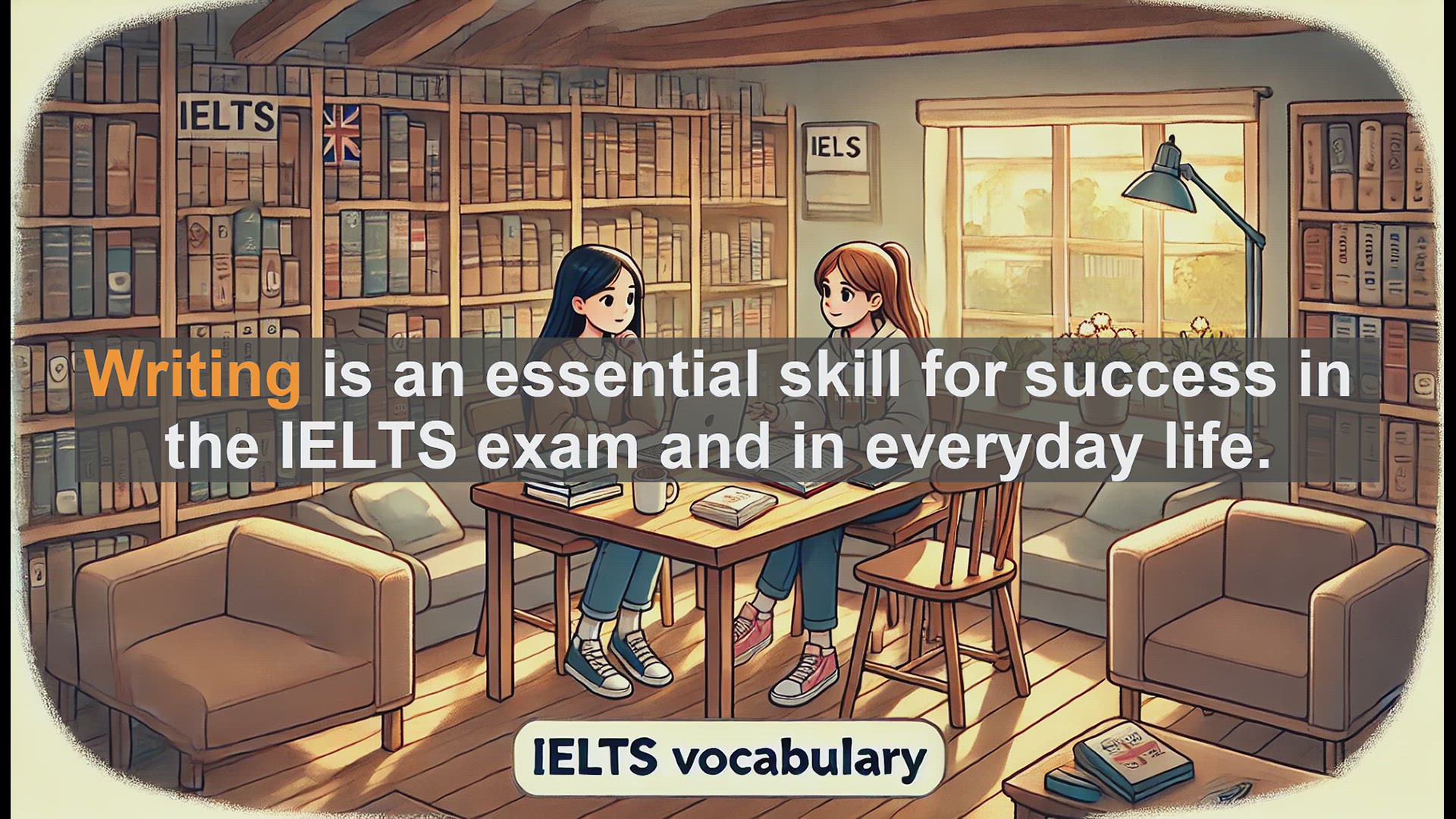 'Video thumbnail for 2500 Must Know IELTS 5.5 Vocabulary - Understanding 'Writing': Key Tips for IELTS Success'