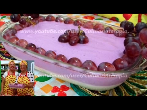 'Video thumbnail for Creme Chinês de Gelatina de Uva | Delicia de Uva'