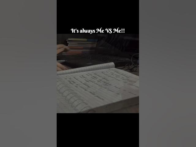 Video thumbnail for Me VS Me 💪🏼❤️‍🔥... #motivation #studyroutine #aspirantlife #dailyshorts