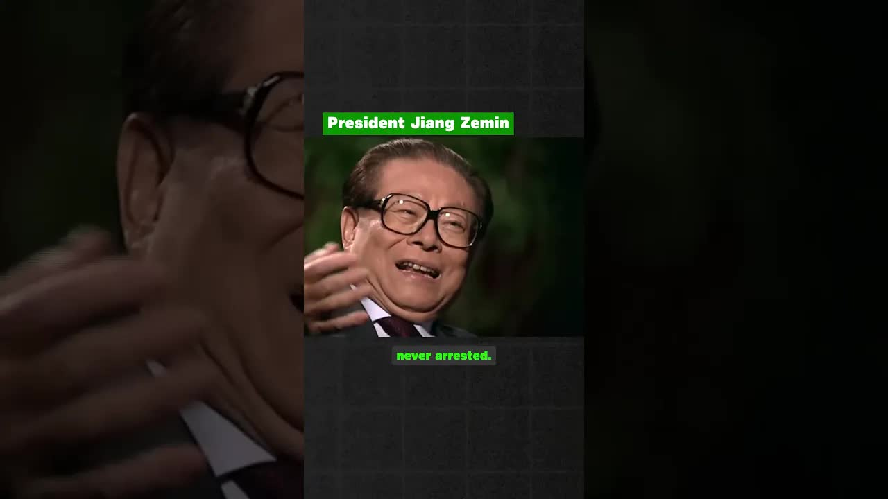 'Video thumbnail for China's President Confronted About Tank Man Footage'