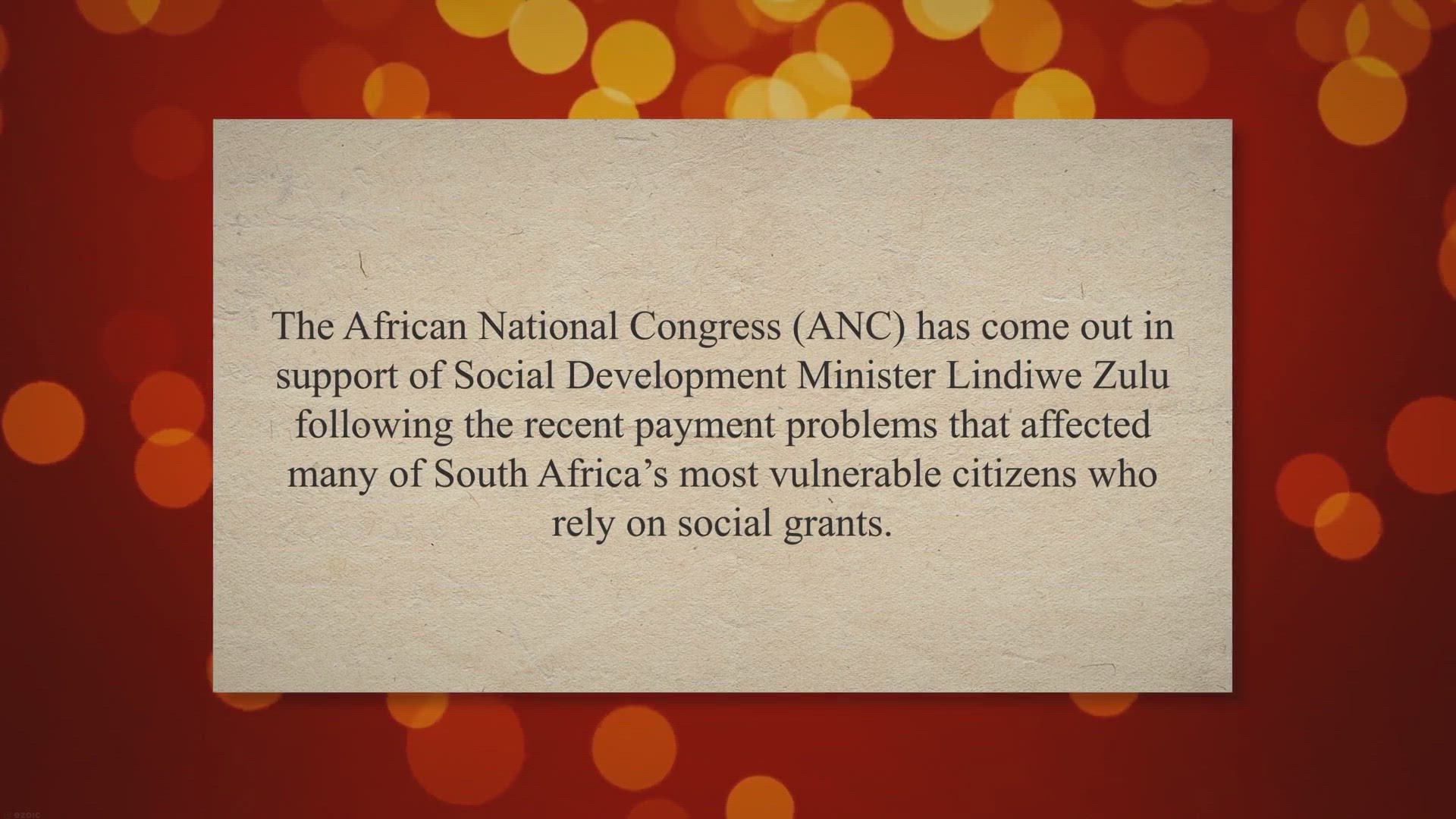 Video thumbnail for ANC Supports Lindiwe Zulu Amid Recent SASSA Issues