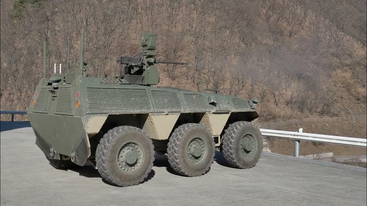 'Video thumbnail for Hanwha Aerospace South Korea Highlights at ADEX 2023 Next Gen UCV L & Arion SMET robotic vehicles'