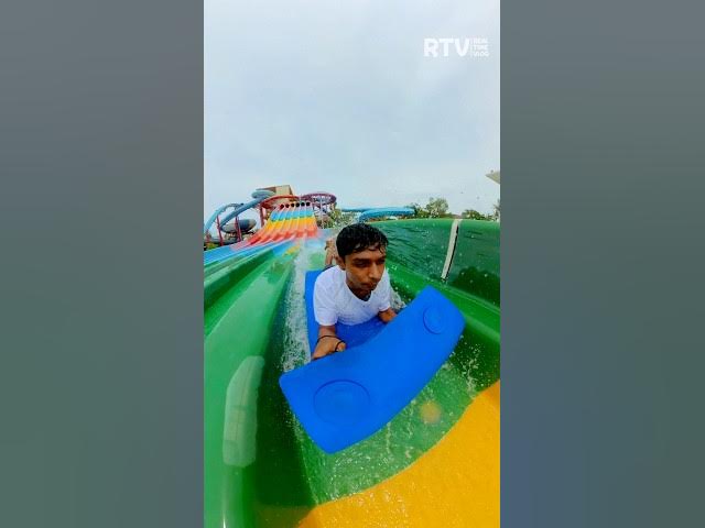 Video thumbnail for POV - MAT RACER SLIDE... 😱🌊 #shorts