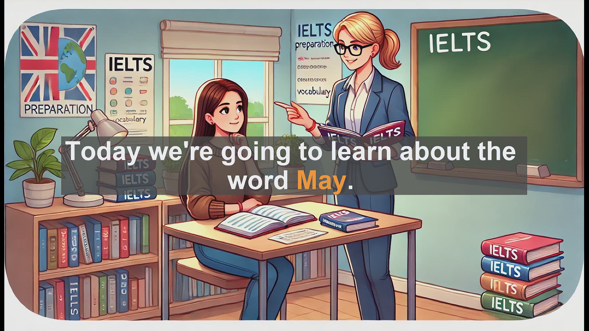 'Video thumbnail for 2500 Must Know IELTS 5.5 Vocabulary - Understanding 'May': Uses and Meanings for IELTS Success'