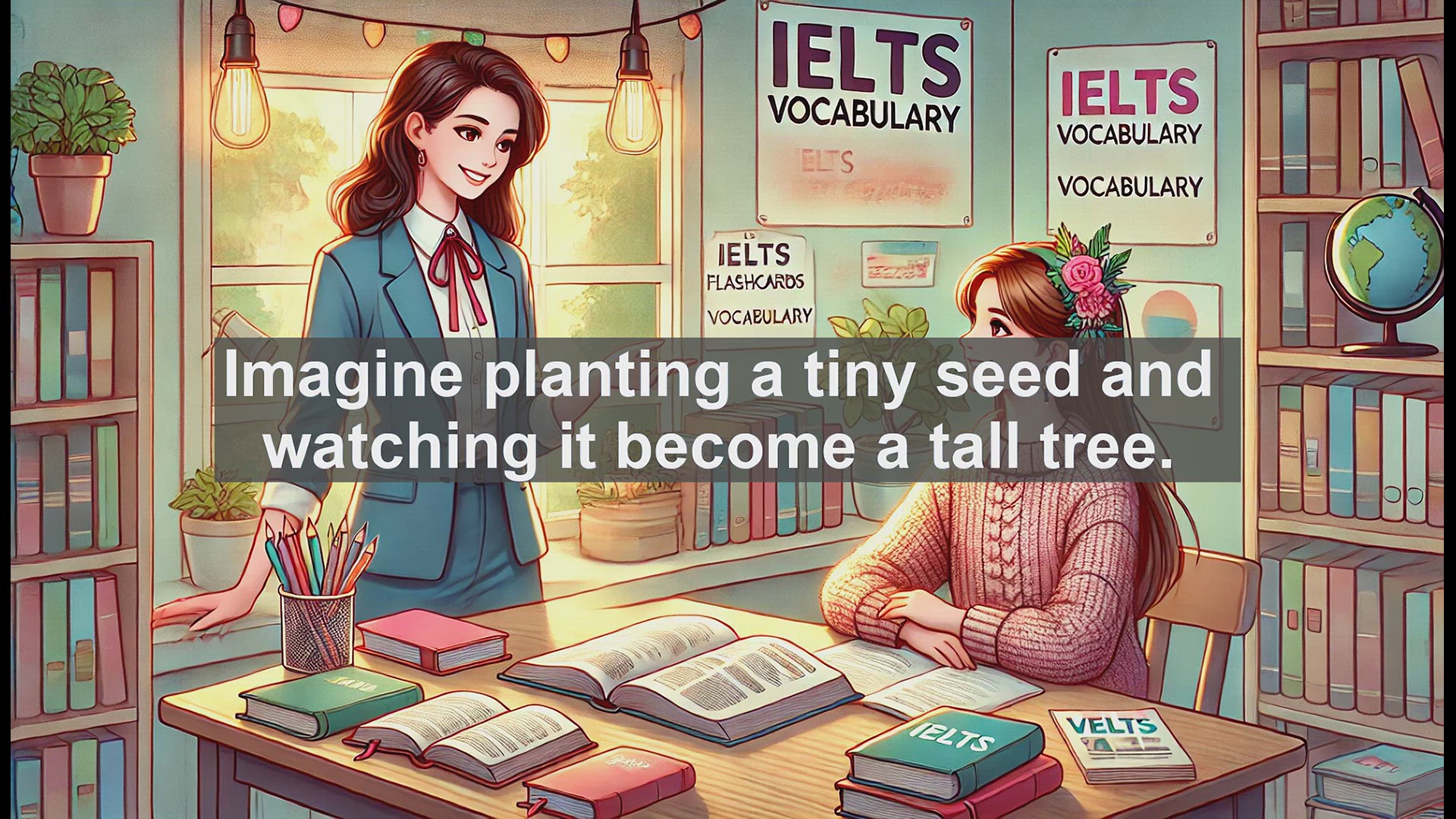 'Video thumbnail for 2500 Must Know IELTS 5.5 Vocabulary - Understanding 'Grow': A Key Word for IELTS Success'