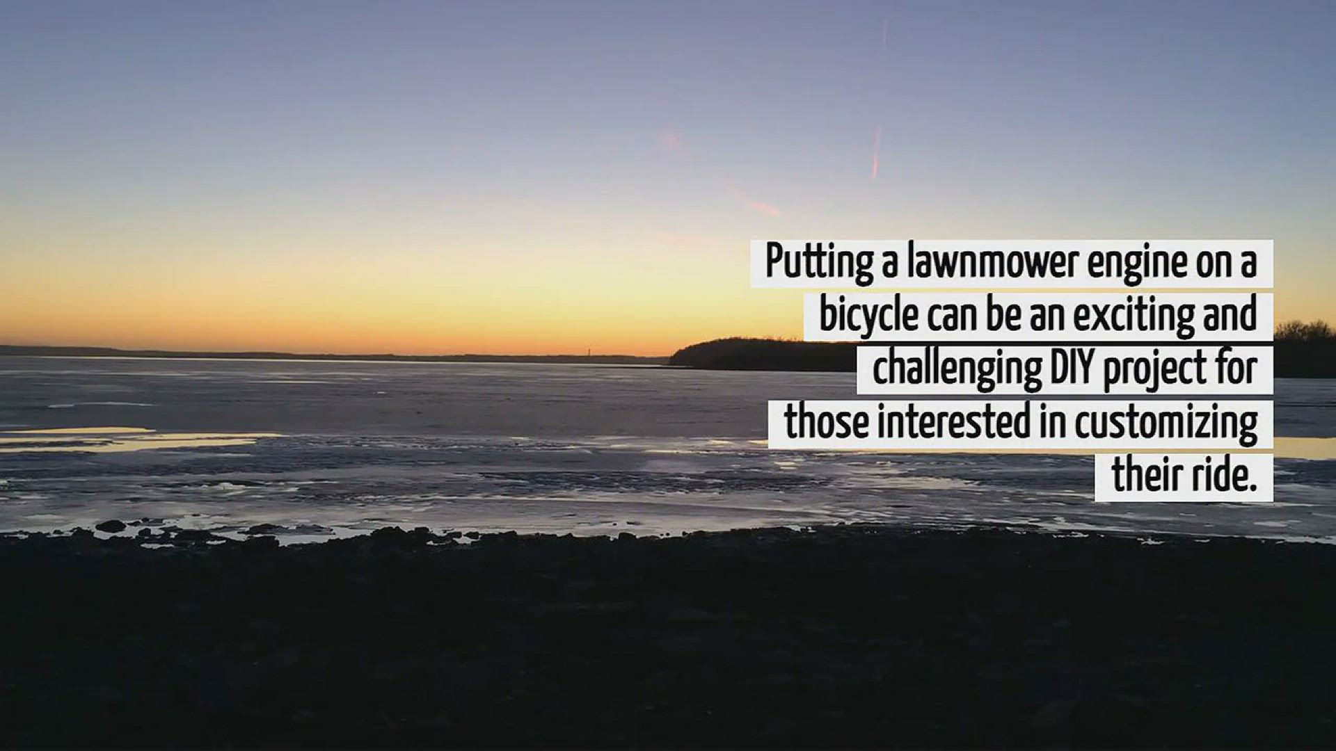 Video thumbnail for How To Put A Lawnmower Engine On A Bicycle