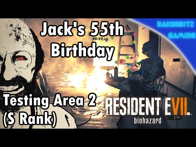 Video thumbnail for [DLC] Resident Evil 7: Biohazard | Jack's 55th Birthday - Testing Area 2 (S Rank)