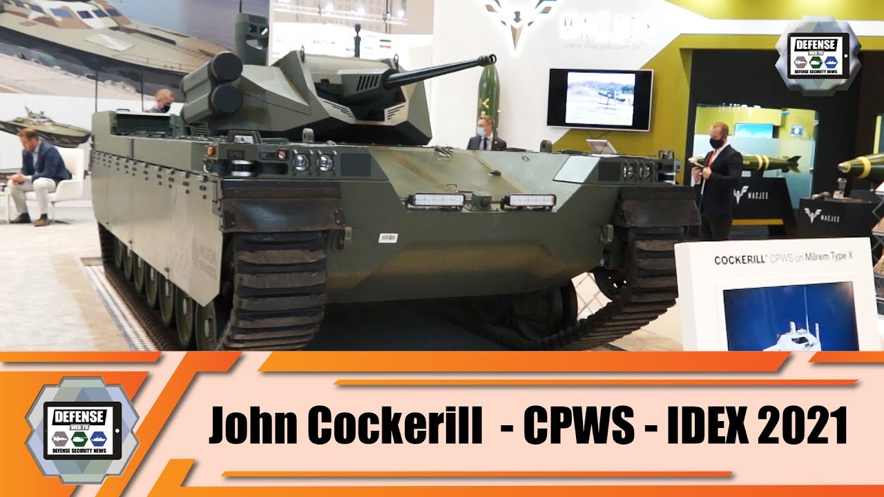 'Video thumbnail for IDEX 2021 MILREM and John Cockerill unveils new unmanned light tank defense exhibition Abu Dhabi UAE'