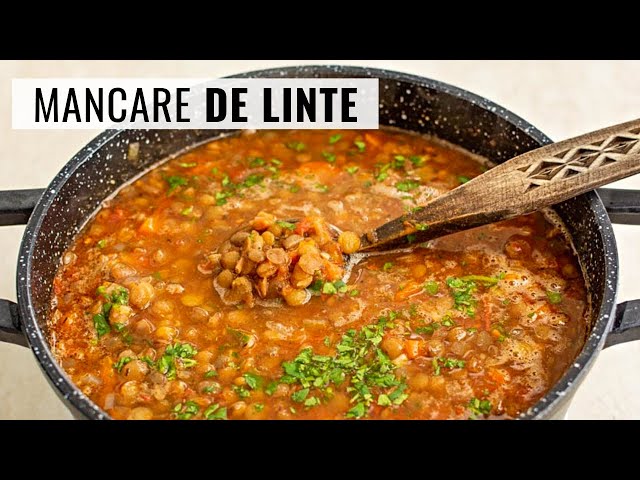 'Video thumbnail for Gustoasă, ieftină și sănătoasă: mâncare de linte cu legume - rețetă simplă, de post.'