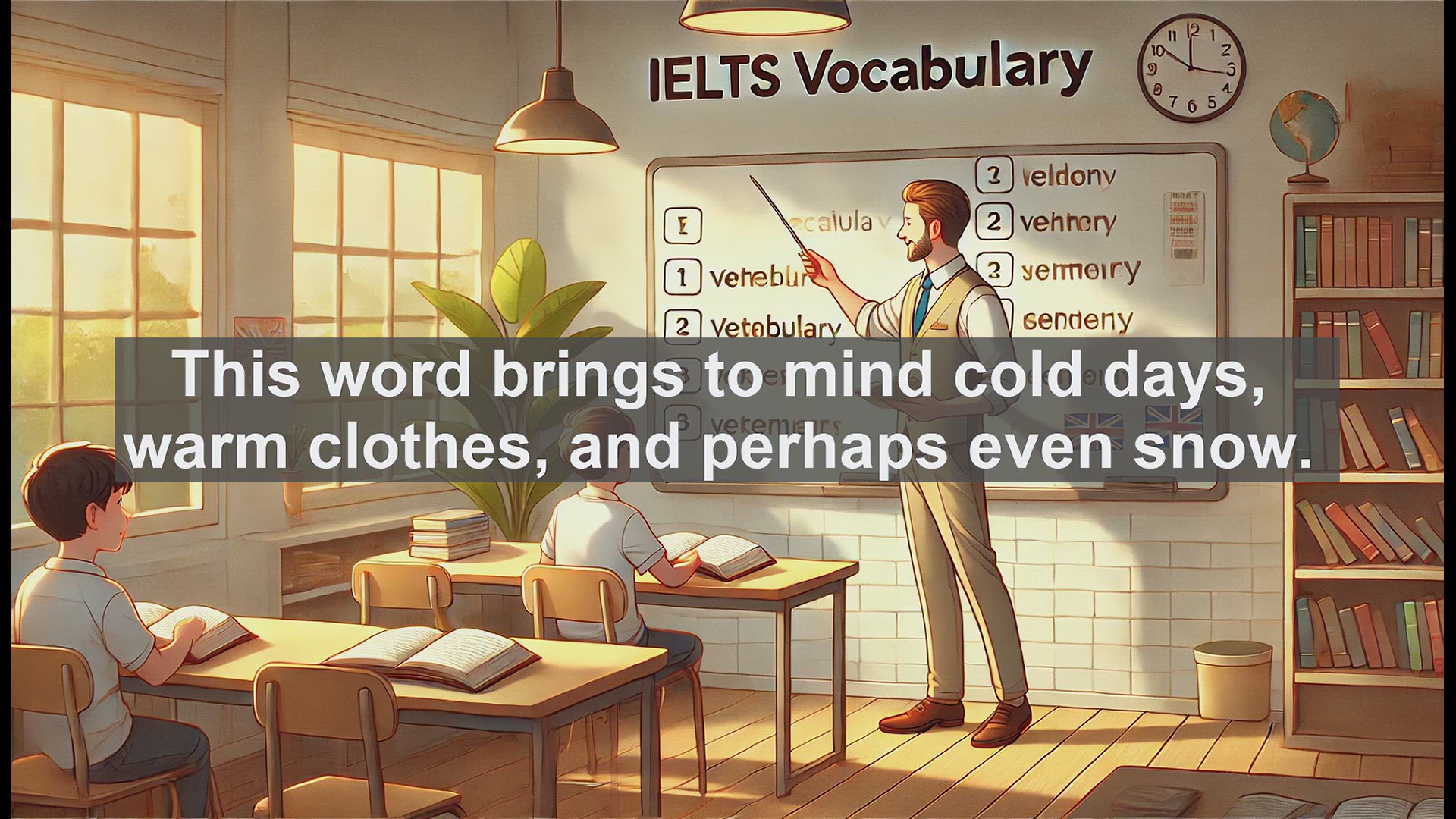 'Video thumbnail for 2500 Must Know IELTS 5.5 Vocabulary - Understanding 'Winter': Essential IELTS Vocabulary'
