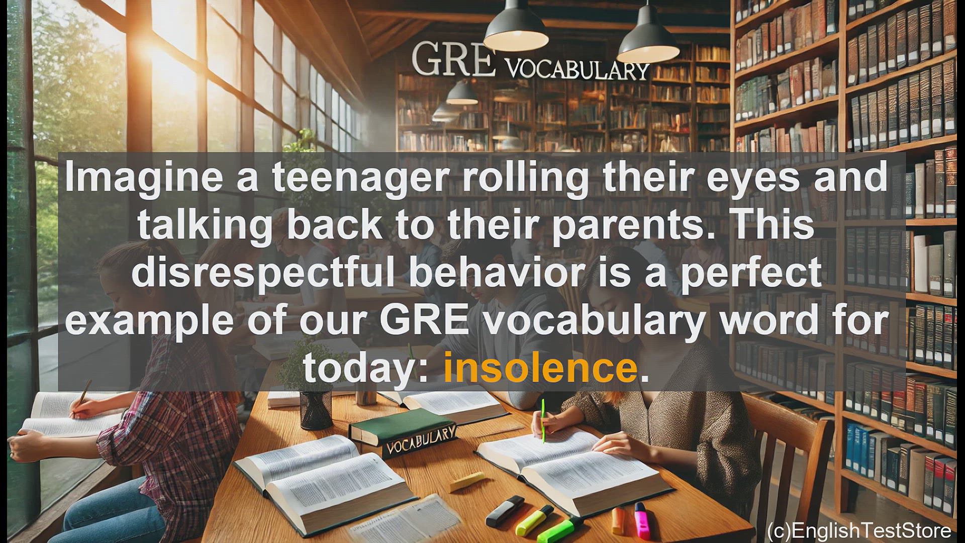 'Video thumbnail for GRE Vocabulary Lesson: Insolence - Disrespectful Behavior Towards Authority'