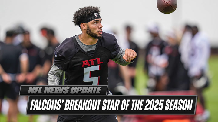 'Video thumbnail for Falcons’ WR Drake London to be a breakout star in 2025'