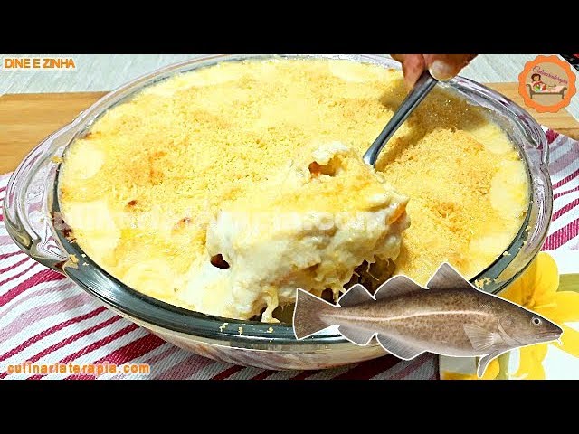 'Video thumbnail for Bacalhau Cremoso e Econômico, uma receita Portuguesa e deliciosa de bacalhau espiritual'