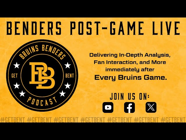 'Video thumbnail for Bruins Benders Live: 10/10/24 vs. Montreal Canadiens'