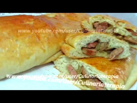 'Video thumbnail for Pão de Linguiça, Essa receita é ideal para fazer um saboroso lanche especial e a massa também'