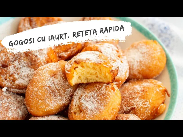 'Video thumbnail for Gogoși cu iaurt turnate cu lingura. Cele mai rapide! | Bucate Aromate'