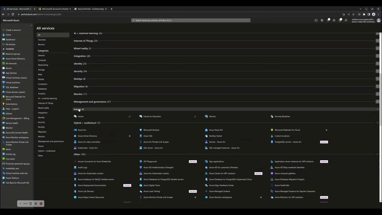 'Video thumbnail for How to navigate in the Azure management portal'