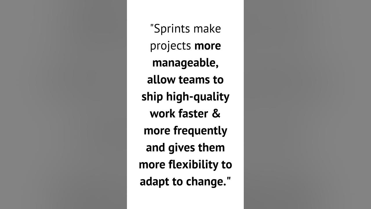 Video thumbnail for What is a sprint? #projectmanagement #education #study #students #job #shorts #short #youtubeshorts