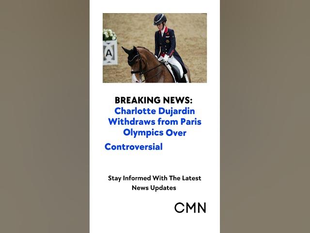'Video thumbnail for Charlotte Dujardin Withdraws from Paris Olympics Over Controversial Coaching Video'
