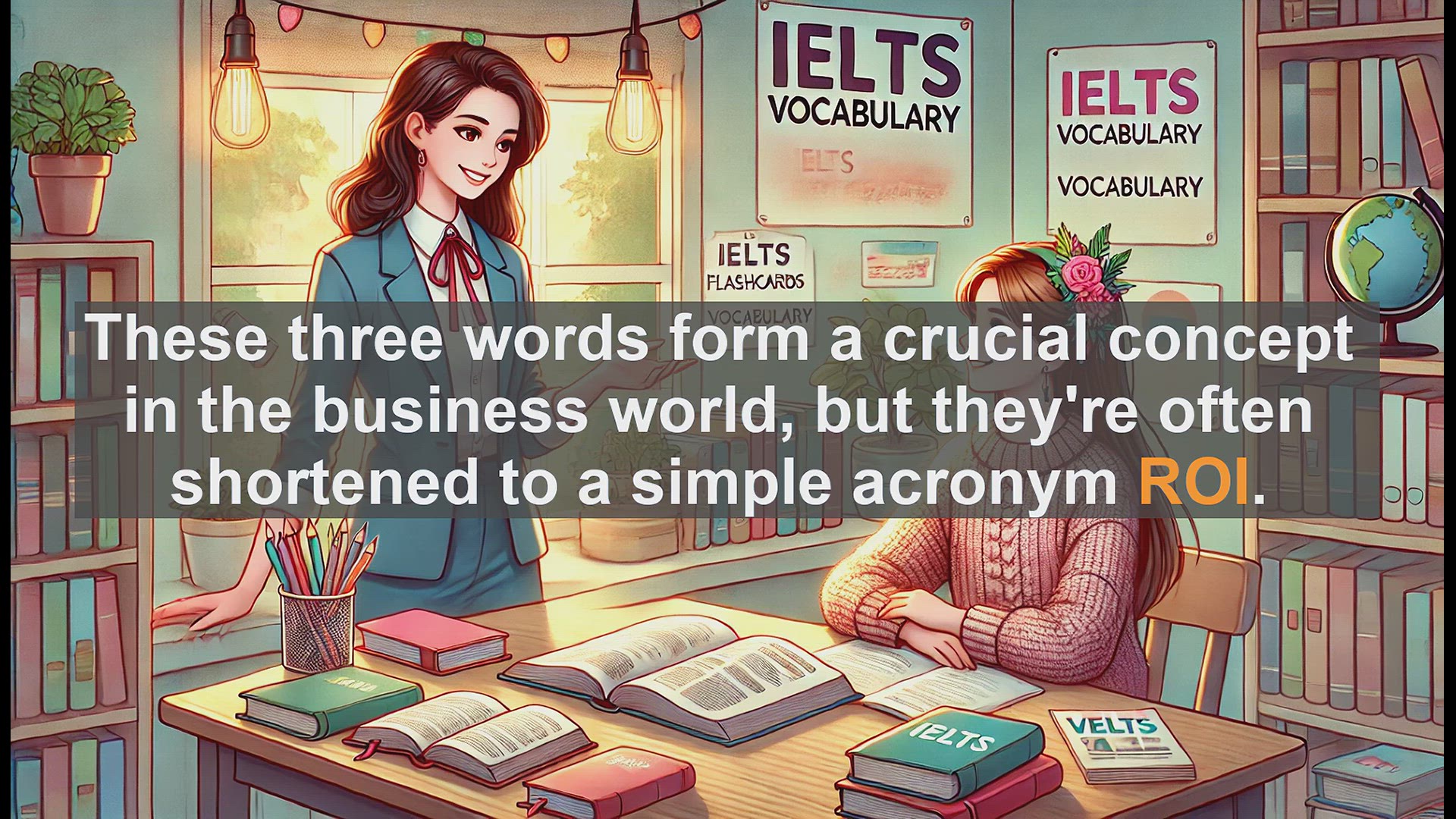 Video thumbnail for 2500 Must Know IELTS 6.5 Vocabulary - ROI: Understanding Return on Investment for IELTS Success