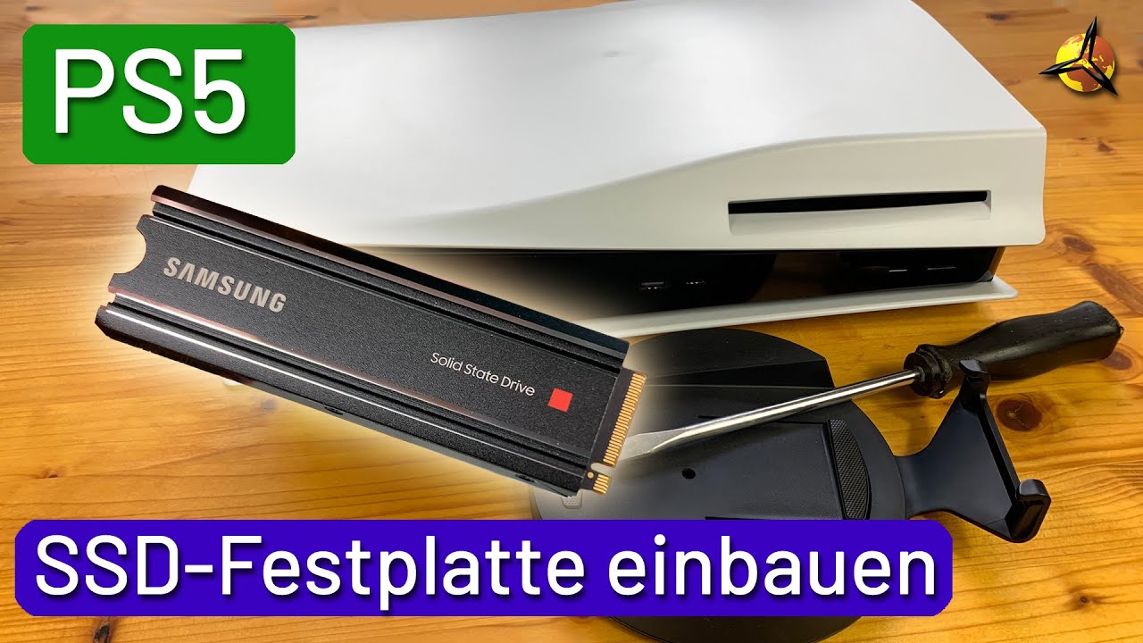 'Video thumbnail for PS5: SSD-Festplatte einbauen - Anleitung'