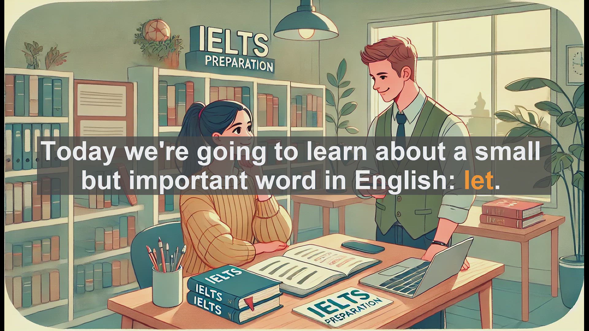 'Video thumbnail for 2500 Must Know IELTS 5.5 Vocabulary - Understanding the English Word 'Let': Usage and Common Mistakes'