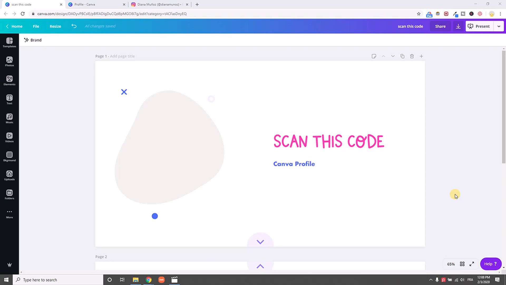 'Video thumbnail for How to create QR Codes in Canva (under 2 minutes) _ Learn Canva with Diana'