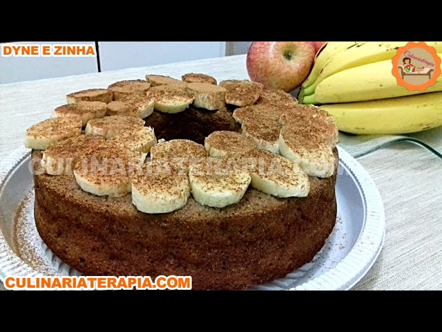 'Video thumbnail for Bolo Integral Sem Açúcar e Sem Leite, Bolo de Maçã com Banana e Uvas Passas'
