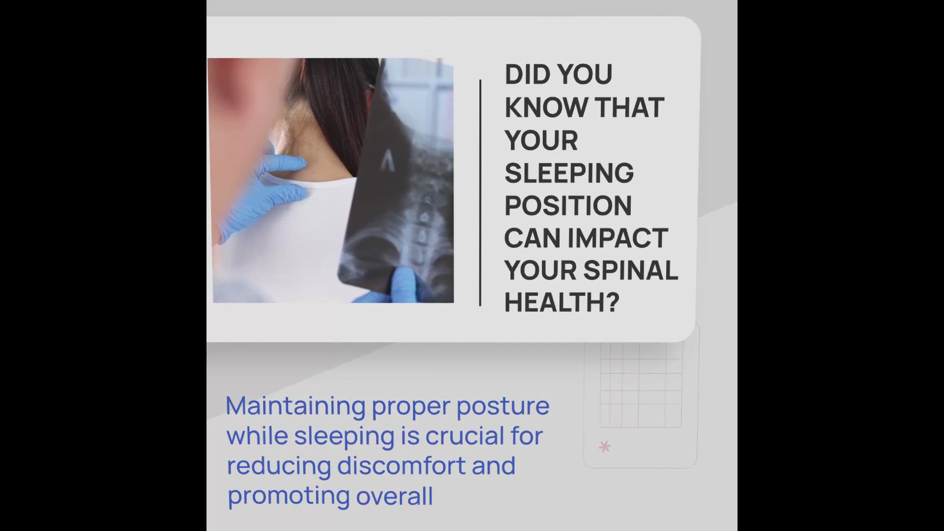 'Video thumbnail for Posture While Sleeping: Optimal Positions for Spinal Health'