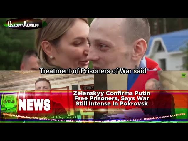 'Video thumbnail for Zelenskyy Confirms Putin Free Prisoners, Says War Still Intense In Pokrovsk'