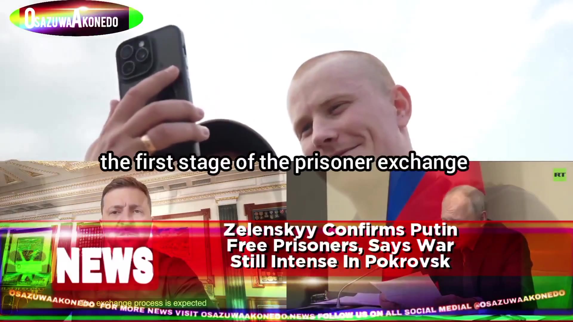 'Video thumbnail for Zelenskyy Confirms Putin Free Prisoners, Says War Still Intense In Pokrovsk'
