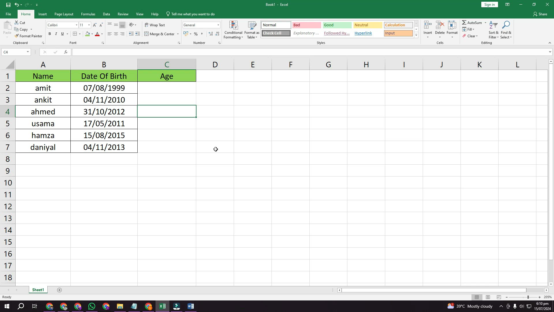 'Video thumbnail for how to Calculate Age In Excel'
