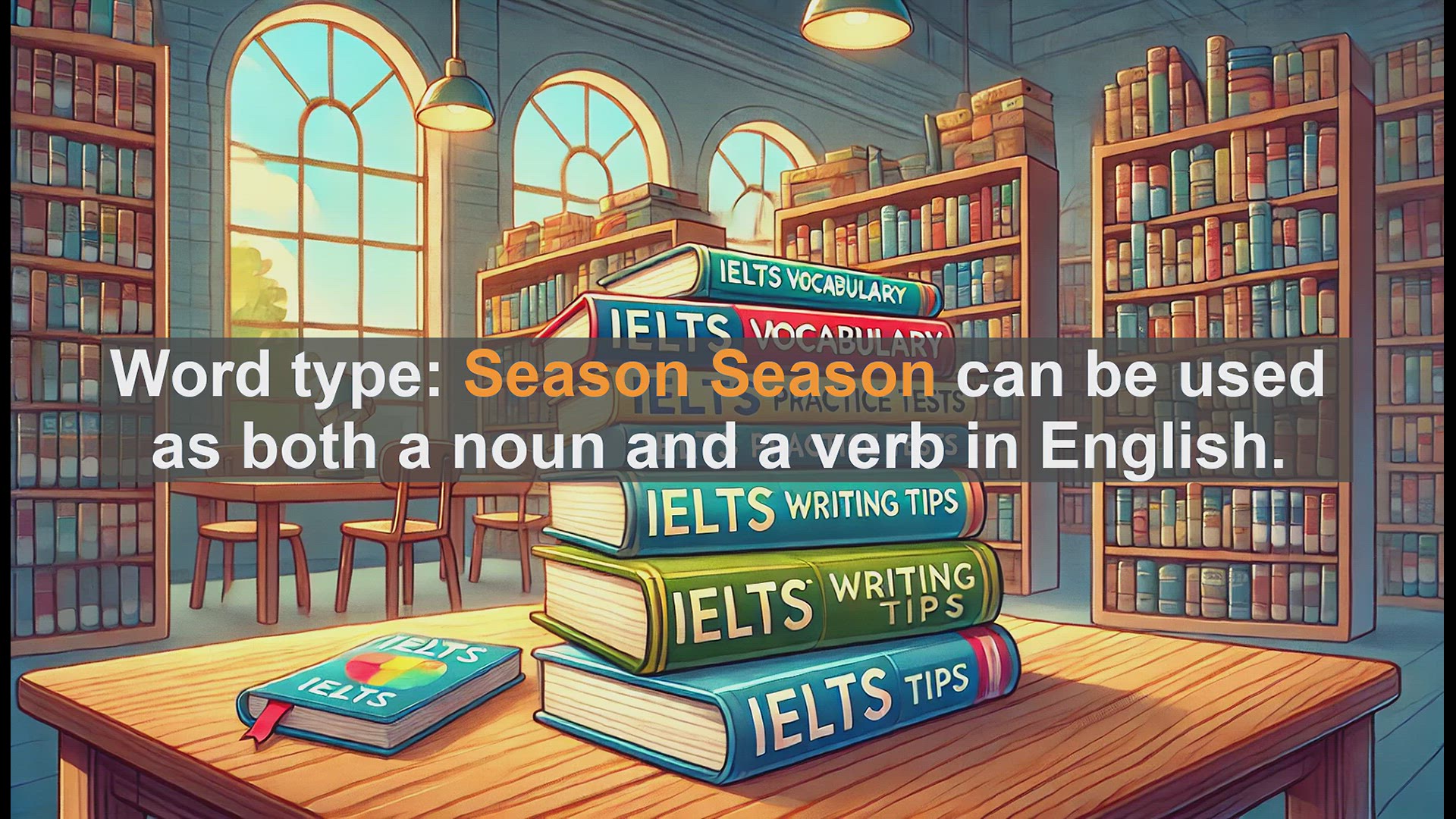 'Video thumbnail for 2500 Must Know IELTS 5.5 Vocabulary - Season: Noun and Verb Uses in English'
