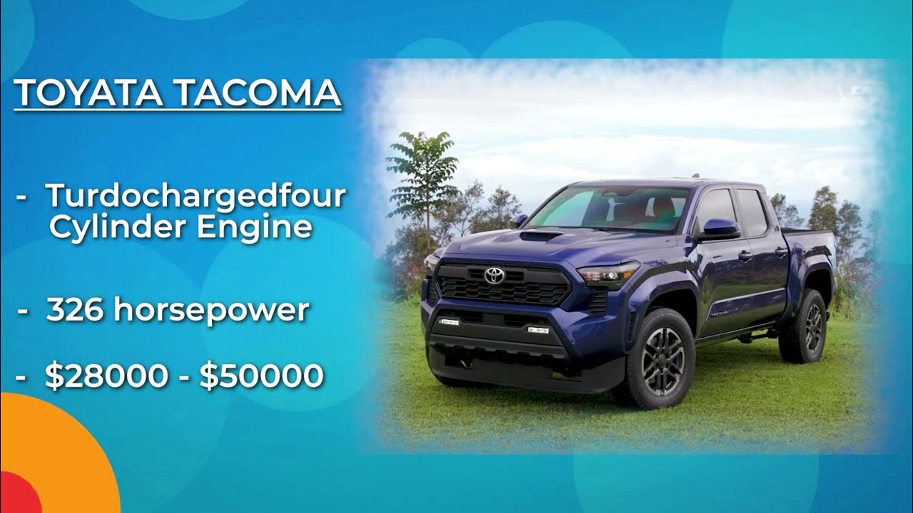 Video thumbnail for 2024 Toyota New Models   Pickup Trucks, SUVs, Cars and their Engine Specifications