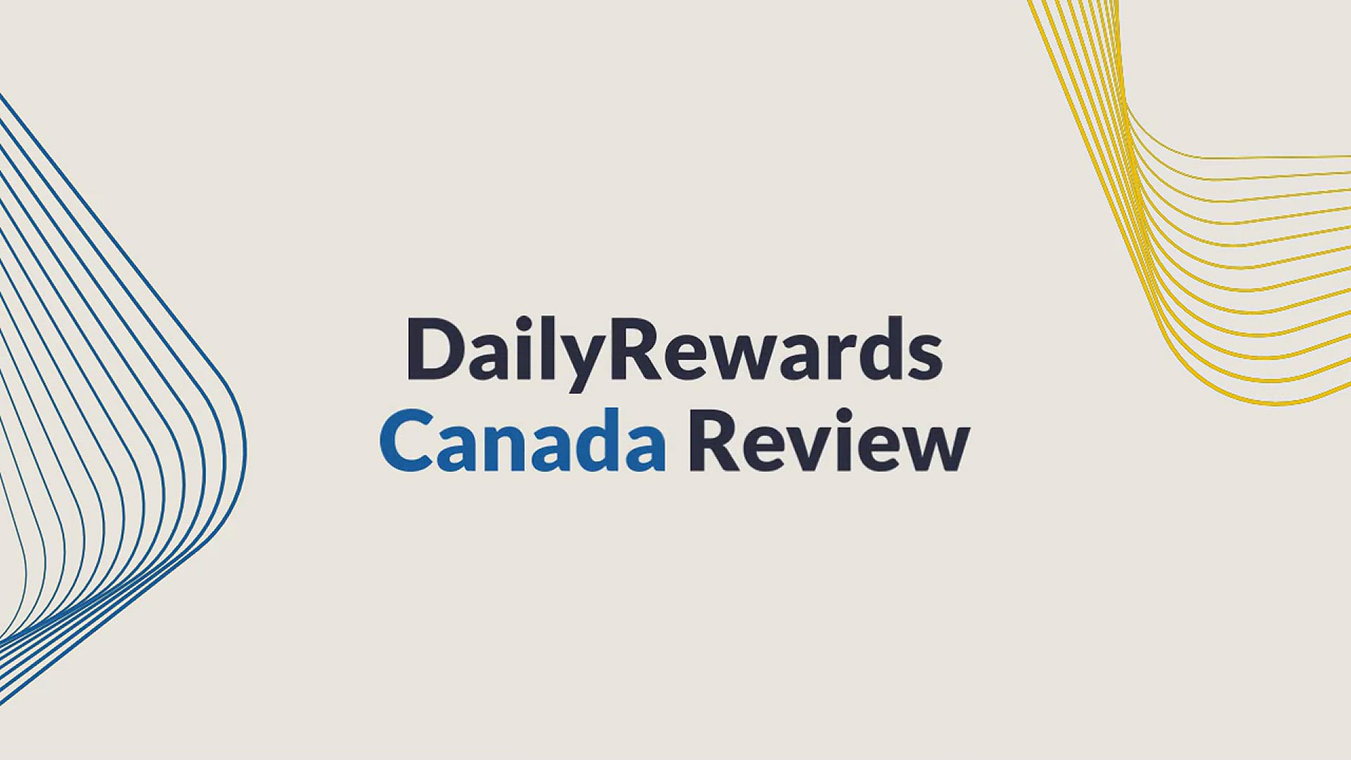 'Video thumbnail for DailyRewards Canada Review'