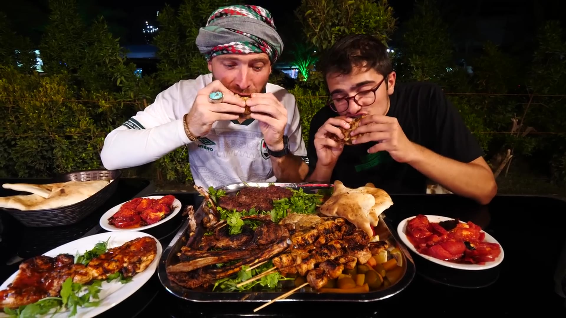 'Video thumbnail for Midnight Kebab Mountain!! Late Night Food in Baghdad Iraq!!'