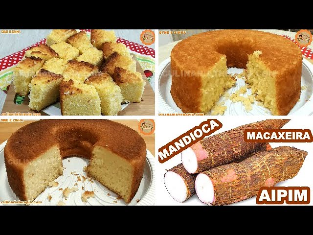 'Video thumbnail for 3 RECEITAS PARA FAZER BOLO DE MANDIOCA RALADA - Culinária Terapia por Dyne e Zinha'
