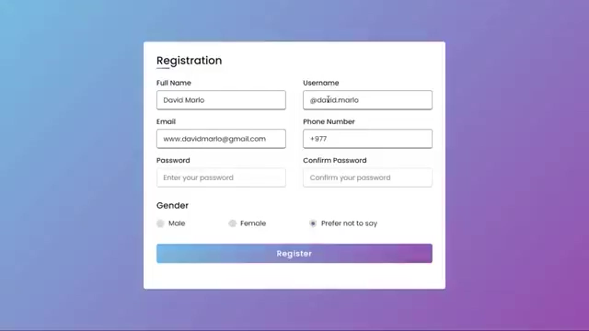 Video thumbnail for Form using HTML & CSS