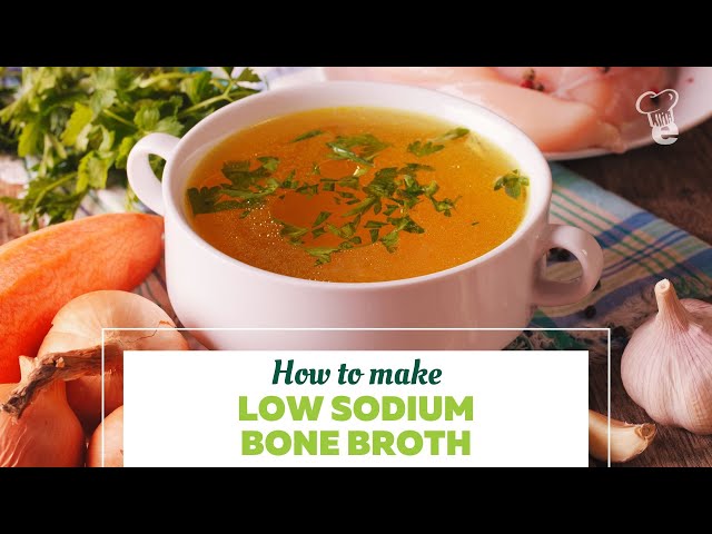 Video thumbnail for 🥣 Low Sodium Bone Broth Recipe | Homemade, Heart-Healthy & Flavorful