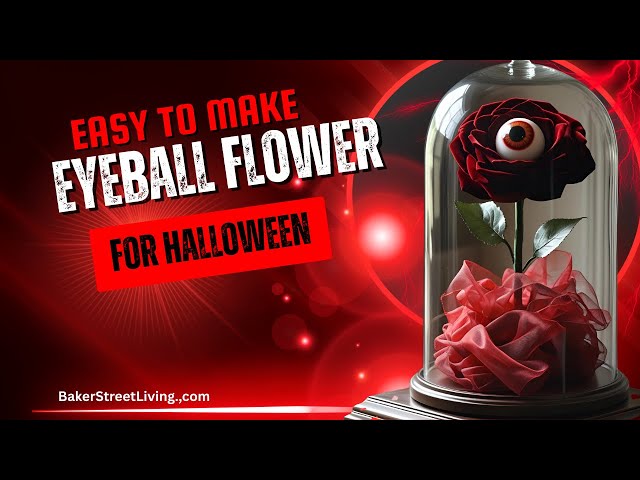 Video thumbnail for Easy DIY Eyeball Flower for Halloween