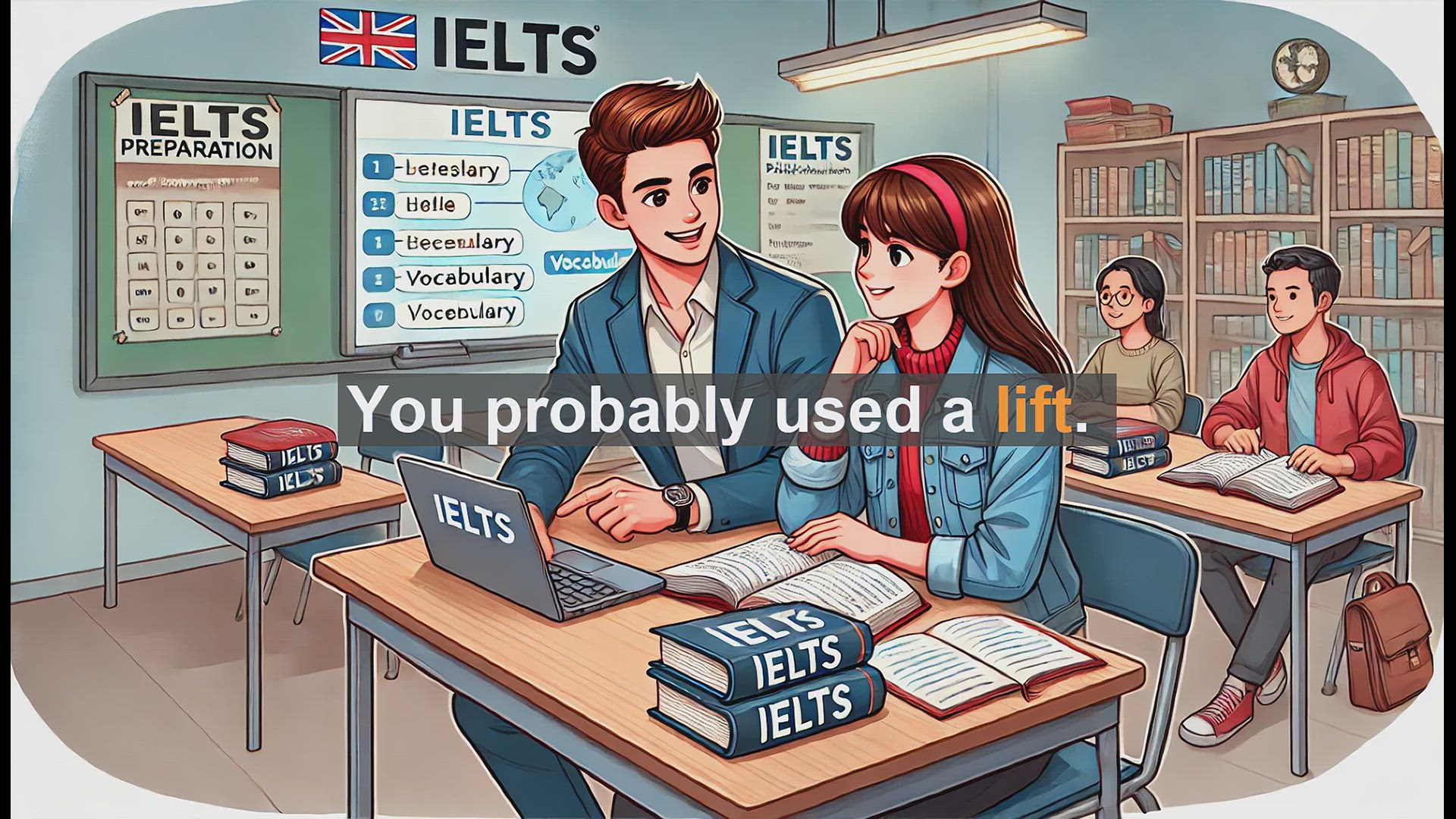 'Video thumbnail for 2500 Must Know IELTS 5.5 Vocabulary - Understanding the Word 'Lift' in English'