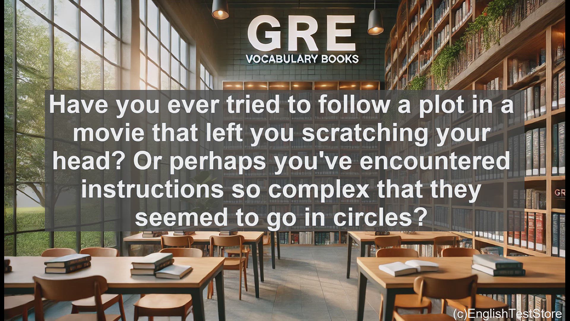 'Video thumbnail for GRE Vocabulary Lesson: Unraveling the Complexities - Understanding the Word 'Convoluted''
