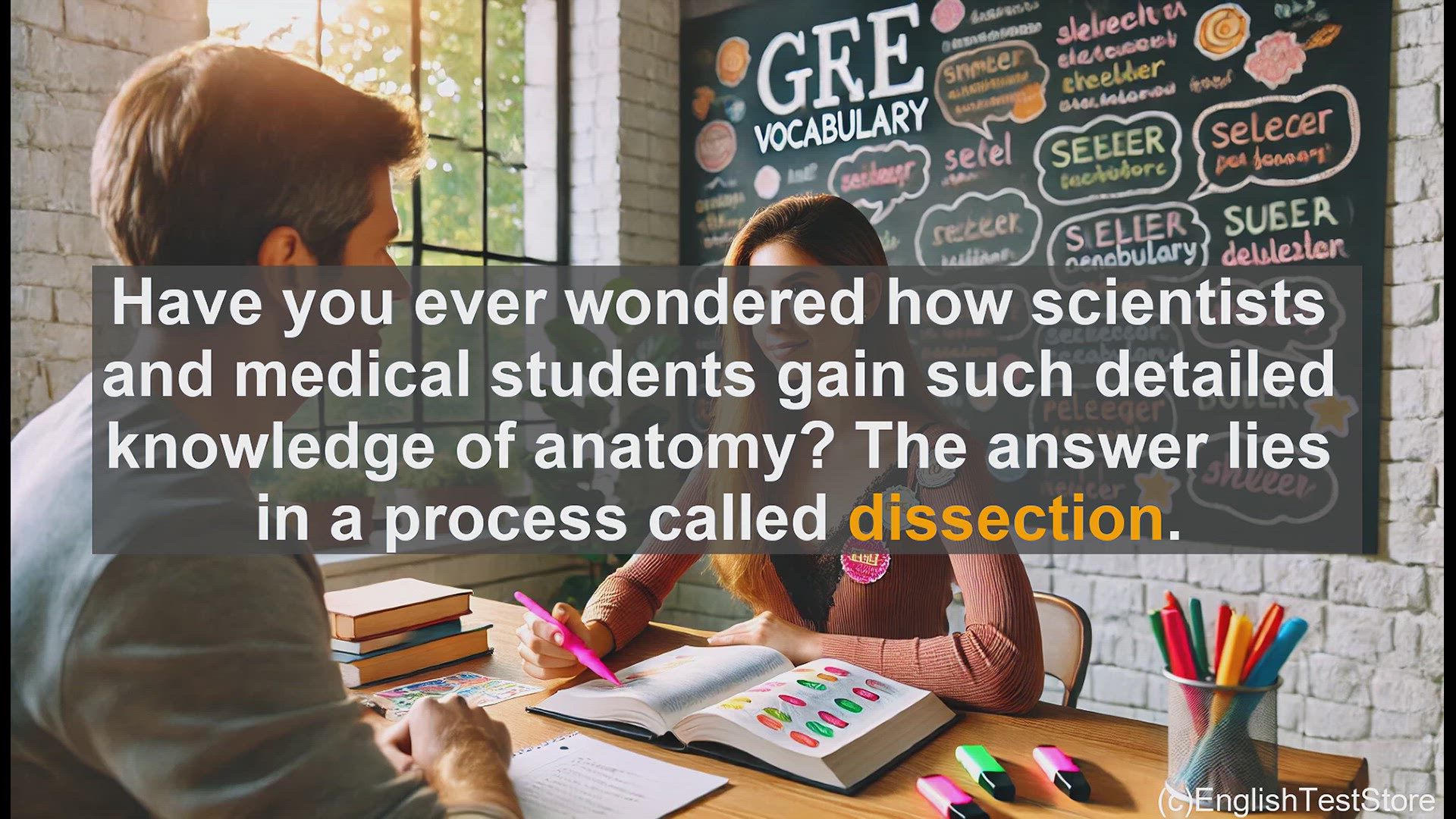 'Video thumbnail for GRE Vocabulary Lesson: The Art of Dissection - Exploring the Detailed Examination of Anatomy and Beyond'
