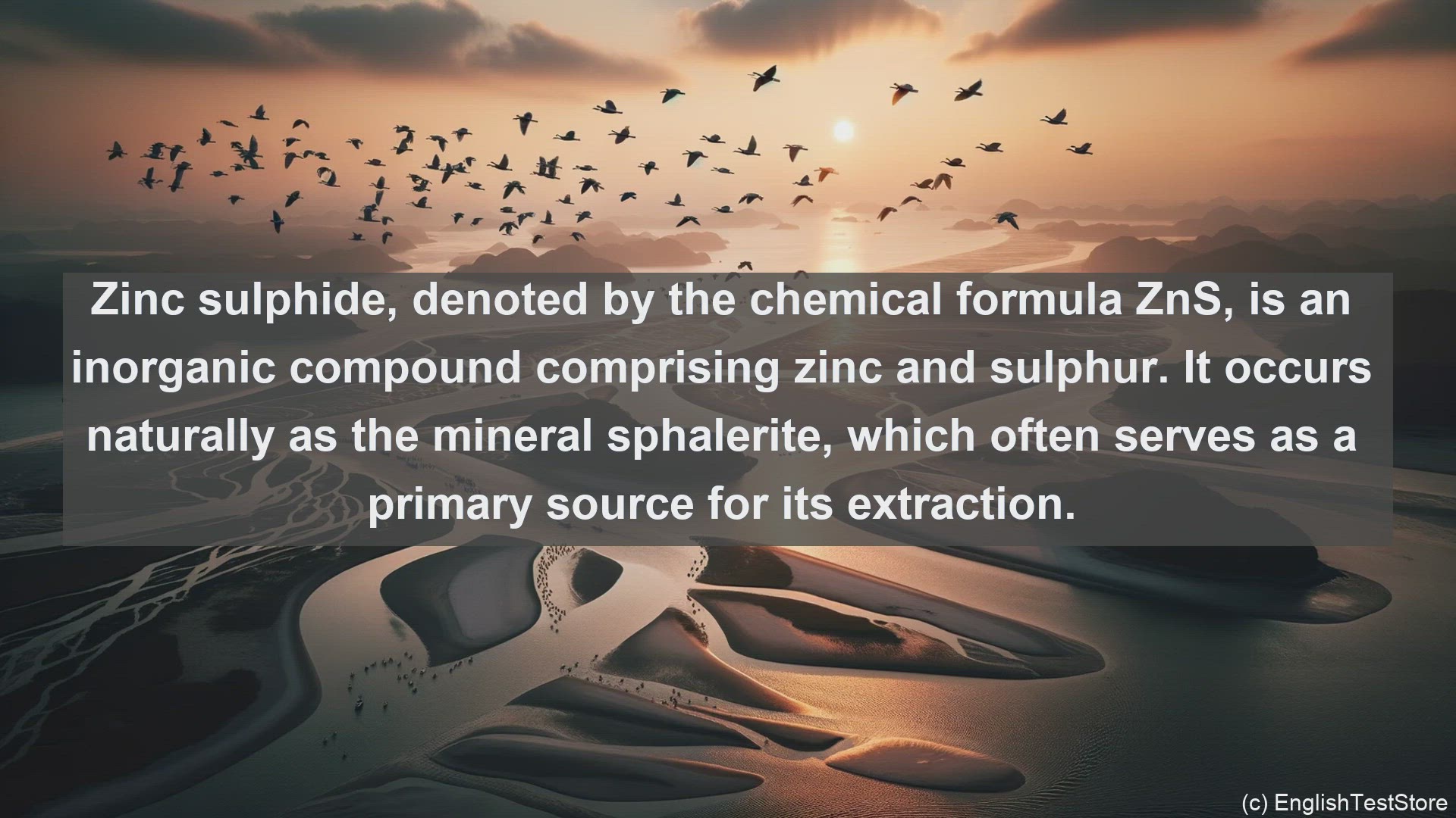 'Video thumbnail for Zinc sulphide in science  definition and examples'