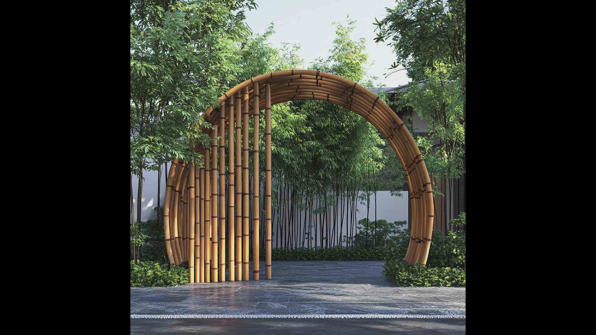 'Video thumbnail for bamboo design for garden ideas 4k hd photos'