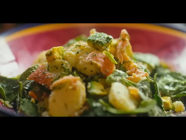 'Video thumbnail for Salmon Potato Salad Recipe '