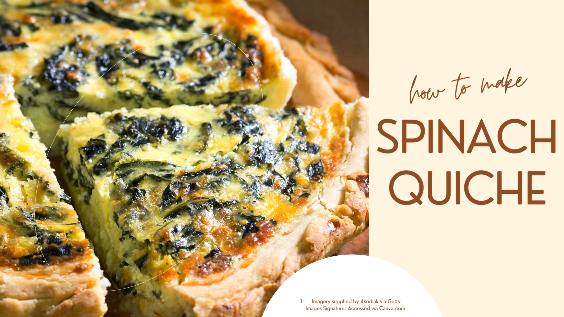 'Video thumbnail for Spinach Quiche'